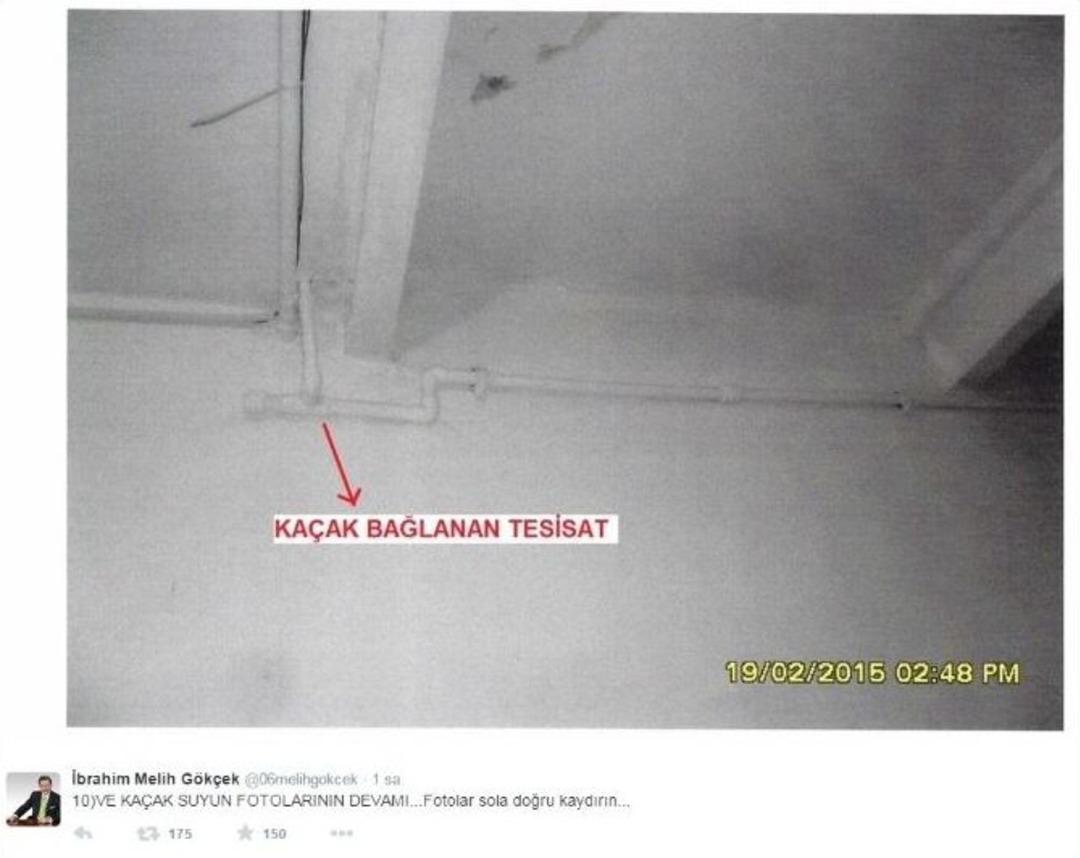 G&ouml;k&ccedil;ek&rsquo;ten İkinci Ka&ccedil;ak Su A&ccedil;ıklaması