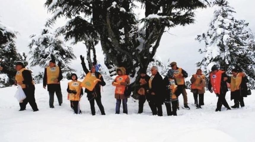 Tema Gönüllüleri Doğadaki Hayvanlar İçin Yiyecek Bıraktı