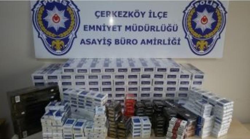 Tekirdağ&rsquo;da Ka&ccedil;ak Sigara Operasyonu