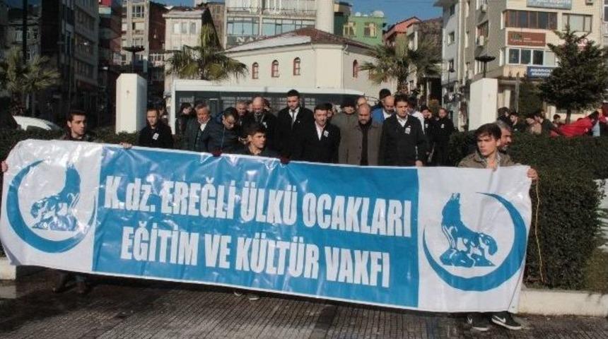 Ereğli &Uuml;lk&uuml; Ocakları, İzmir&rsquo;de &Ouml;ld&uuml;r&uuml;len Fırat &Ccedil;akıroğlu İ&ccedil;in Eylem Yaptı
