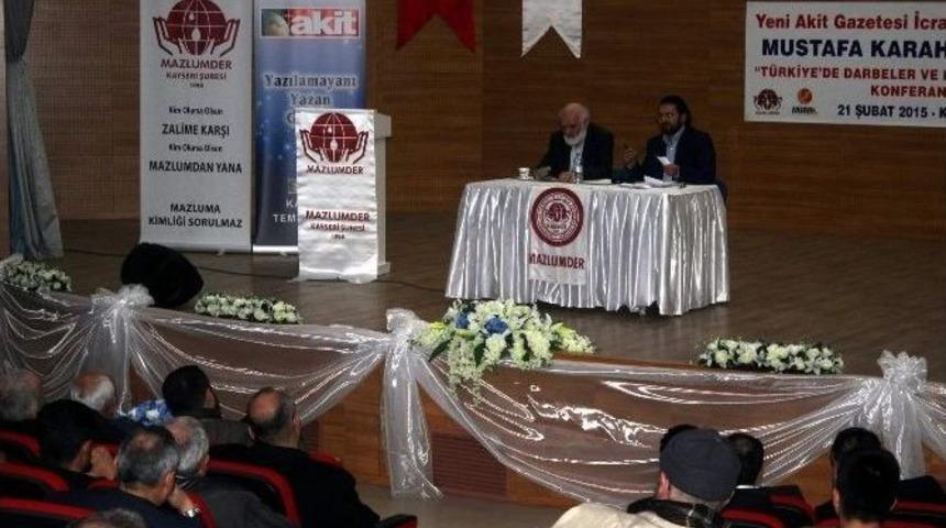 Mustafa Karahasanoğlu&rsquo;ndan &lsquo;darbeler Ve Basın &Ouml;zg&uuml;rl&uuml;ğ&uuml;&rsquo; Konferansı