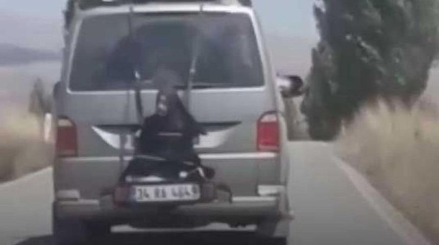 Kızını aracının arkasına bağlayarak seyir etmişti! Başsavcılık'tan açıklama geldi