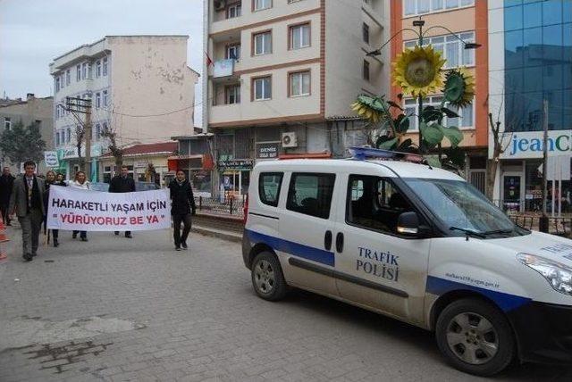 Malkara’da Sağlıklı Yaşam Yürüyüşü Yapıldı