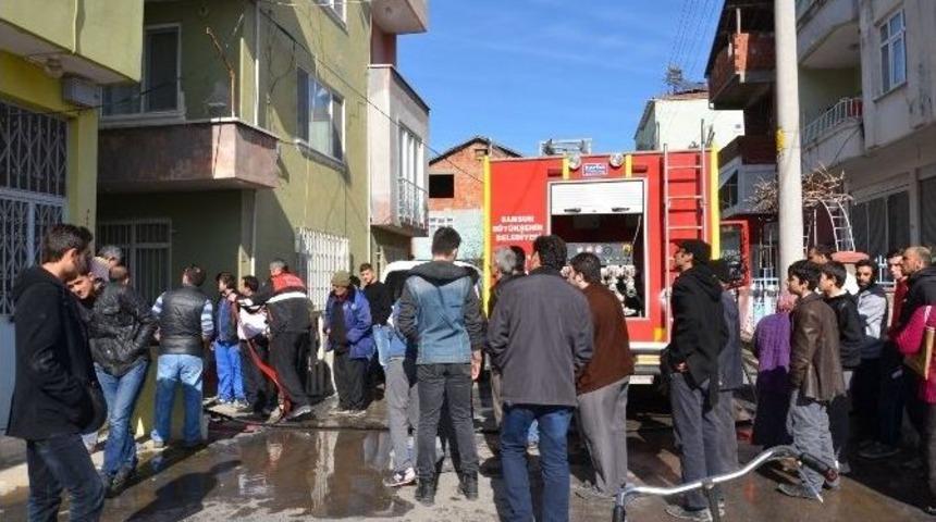 Odunluk Yangını Korkuttu