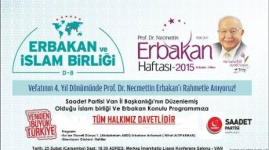 Erbakan Hoca&rsquo;nın Vefatının Yıl D&ouml;n&uuml;m&uuml;