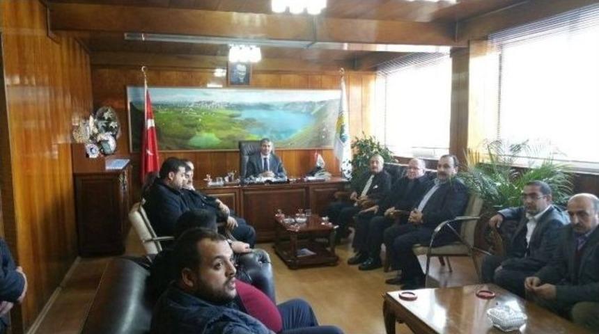 Aday Adayı Dağdağan&rsquo;dan Başkan Aksoy&rsquo;a Ziyaret