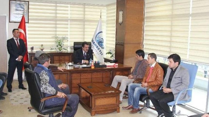 Ak Parti Cihanbeyli Gen&ccedil;lik Kollarından, Başkan Kale&rsquo;ye Ziyaret