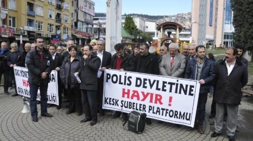 İzmit'te İ&ccedil; G&uuml;venlik Yasa Tasarısı Protestosu
