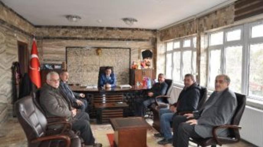 Ziraat Odası Y&ouml;neticilerinden Kaymakam Balcı&rsquo;ya Ziyaret