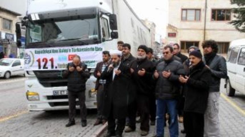 Nevşehir&rsquo;den Suriye&rsquo;ye 121. Yardım Tırı G&ouml;nderildi