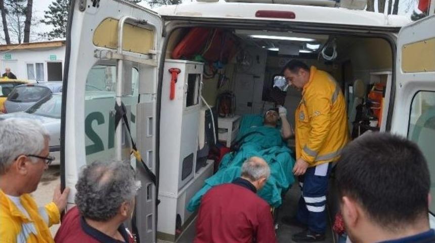 &Ccedil;atıda &Ccedil;alışırken Akıma Kapılan İş&ccedil;i Yaralandı