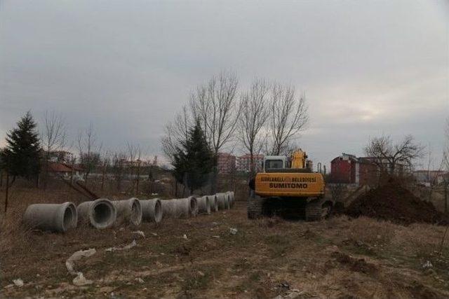 Kırklareli Yeni Sanayi’de Yağmur Suyu Kanalı Çalışması Başladı