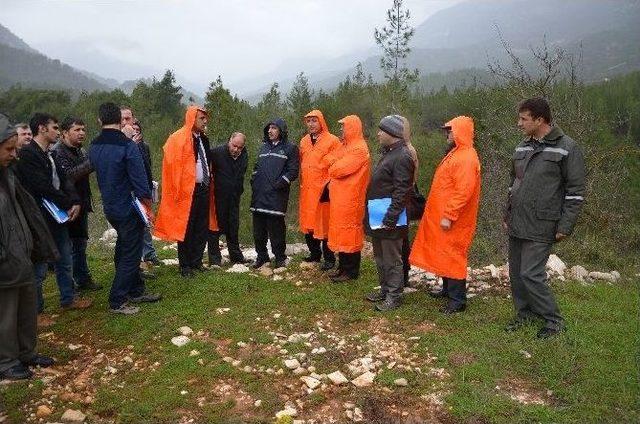 Kapıçay’da Dsi, Karayolları Ve Orman Bölge Müdürlerinden Ortak Etüt Çalışması