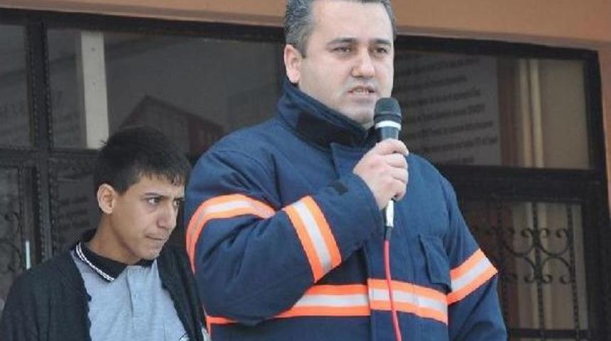 Lisede Yangın Tatbikatı