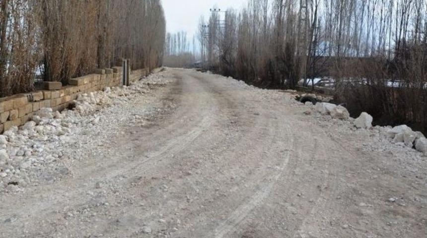 Erciş&rsquo;te Stabilize Yol &Ccedil;alışması