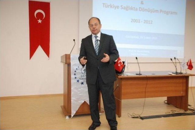 Eski Sağlık Bakanı Akdağ, Gaziantep Üniversitesi’nde Konferans Verdi