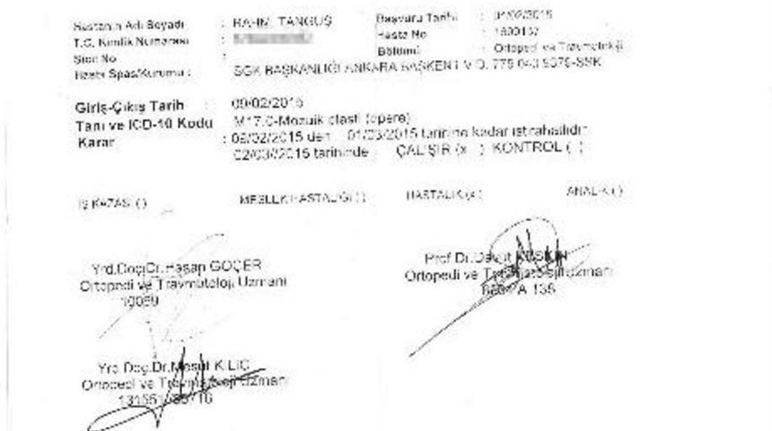 21 G&uuml;n Rapor Alınca İşsiz Kaldı