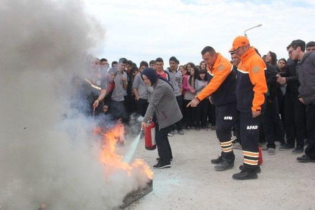 Afad’dan Lisede Acil Durum Tatbikatı