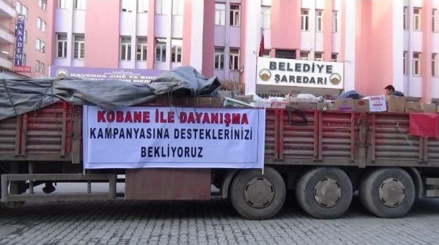 Kobani İ&ccedil;in Toplanan Yardımlar Yola &Ccedil;ıktı