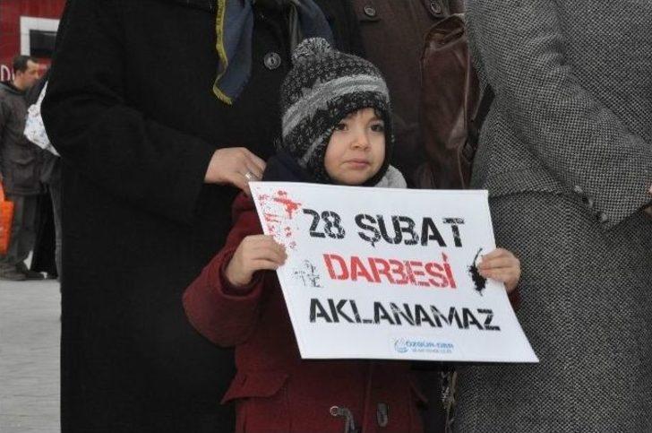 Sivas’ta 28 Şubat Darbesi Protesto Edildi
