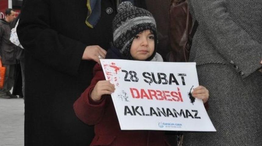 Sivas&rsquo;ta 28 Şubat Darbesi Protesto Edildi