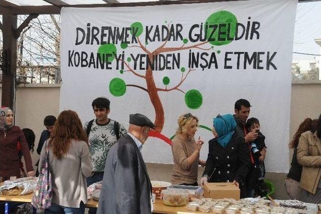 Cizre’de Kobani’ye Destek İçin Yardım Kermesi Açıldı