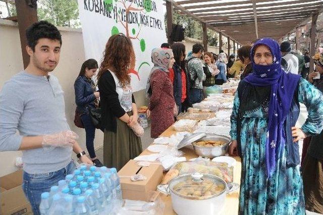 Cizre’de Kobani’ye Destek İçin Yardım Kermesi Açıldı