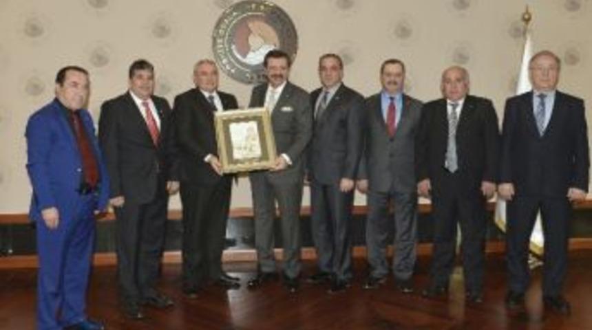 Atso Heyeti, Tobb Başkanı Hisarcıklıoğlu&rsquo;nu Ziyaret Etti