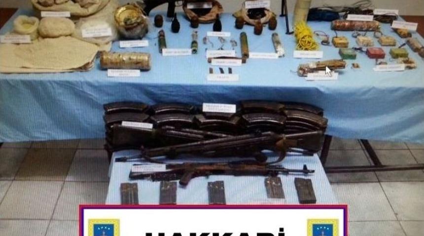 Hakkari&rsquo;de Silah Ve M&uuml;himmat Ele Ge&ccedil;irildi