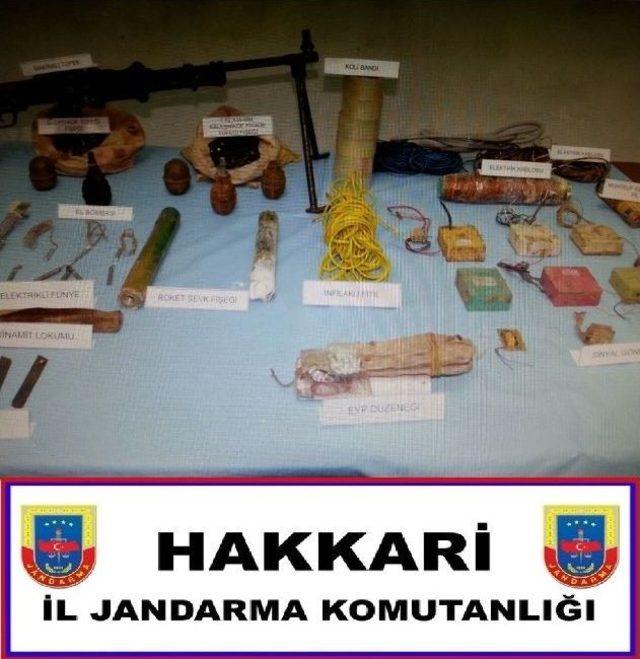 Hakkari&rsquo;de Silah Ve M&uuml;himmat Ele Ge&ccedil;irildi 1