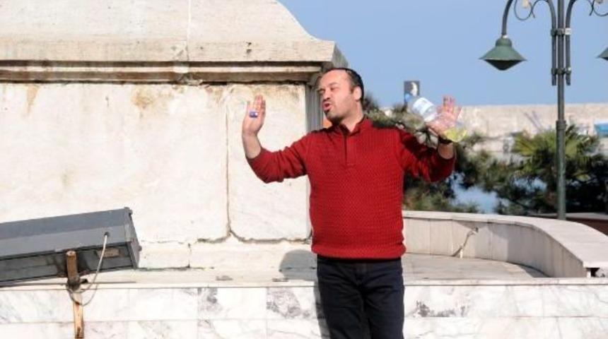 İşyeri Kapatılan K&ouml;fteci, Valilik &Ouml;n&uuml;nde Kendini Yakmak Istedi