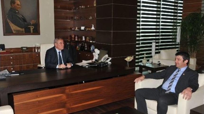 Kumluca Ticaret Ve Sanayi Odası&rsquo;ndan Atso Başkanı &Ccedil;etin&rsquo;e Ziyaret