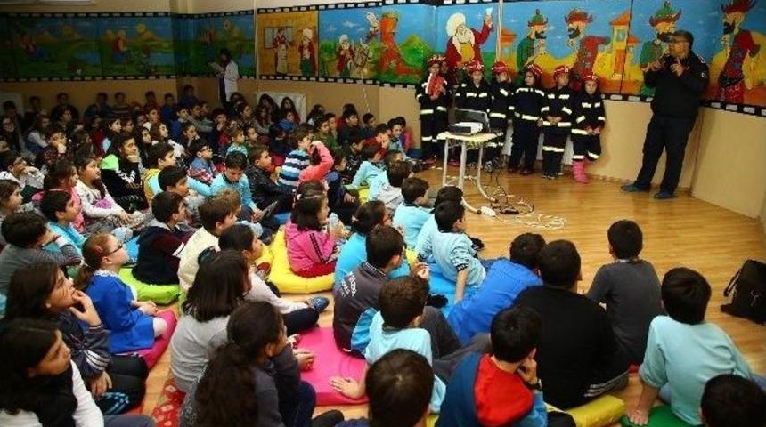 Bilgi Evi &Ouml;ğrencilerine Yangın Eğitimi
