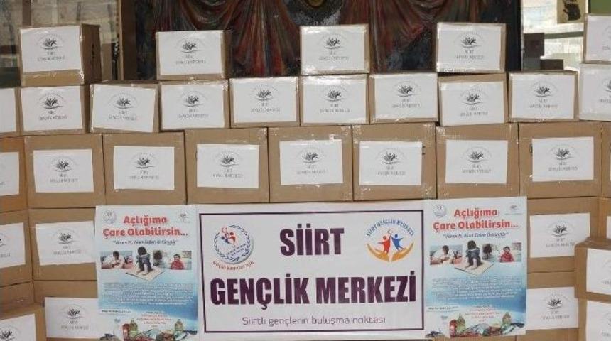 Gen&ccedil;lerden Yardıma Muhta&ccedil; Ailelere Gıda Yardımı