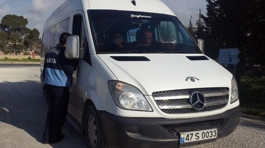 Mardin&rsquo;de Okul Servisleri Denetlendi