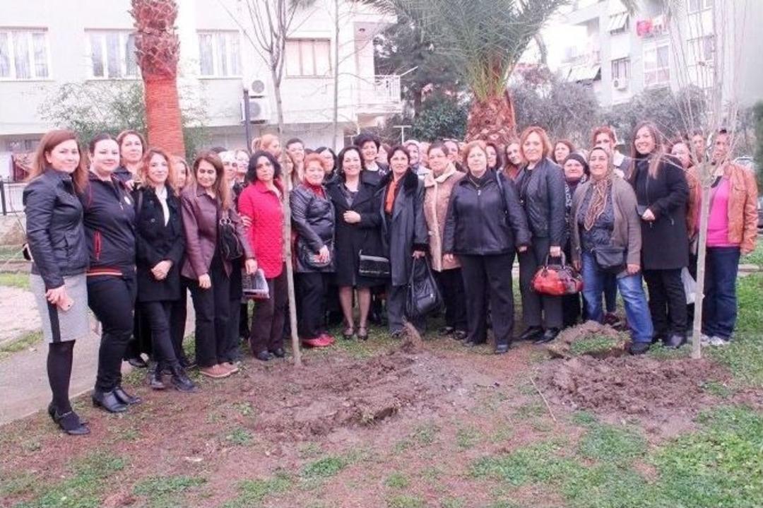 Sel&ccedil;uk&rsquo;ta Şiddet G&ouml;ren Kadınlar Anısına Fidan Dikildi