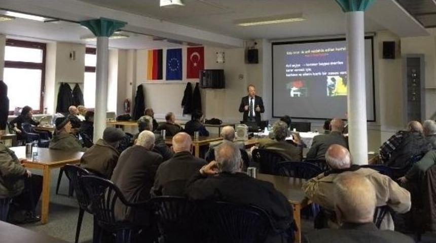 Prof. Dr. Okutan, Almanya&rsquo;da Gurbet&ccedil;ilerle Buluştu