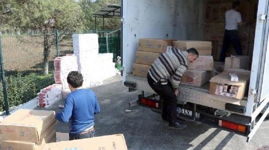 Kivi Y&uuml;kl&uuml; Kamyonda 152 Bin Paket Ka&ccedil;ak Sigara