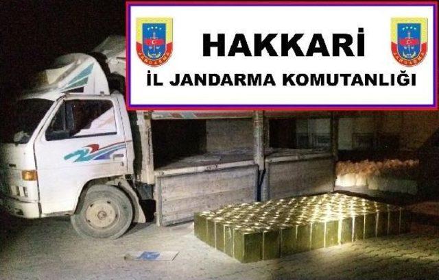 Yüksekova'da 9 Ton Kaçak Kaymak Ve Tereyağı Ele Geçirildi
