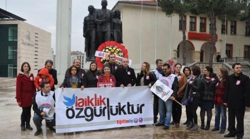 Eğitim-İş &Uuml;yesi &Ouml;ğretmenlerin Ilk Dersi 'laiklik' Oldu