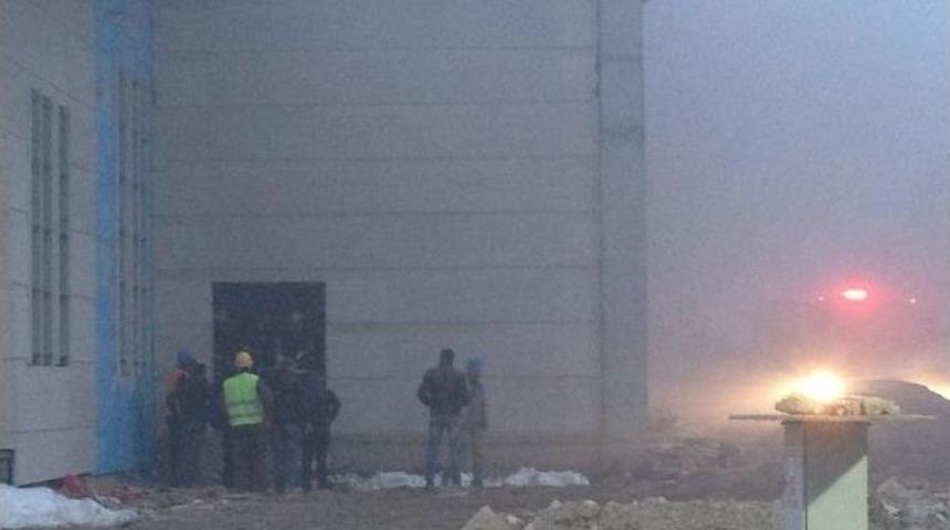 Spor Salonu İnşaatında Yangın