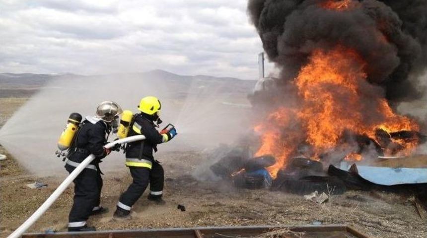 B&uuml;y&uuml;kşehir İtfaiyesi Filistinli İtfaiyecileri Eğitiyor