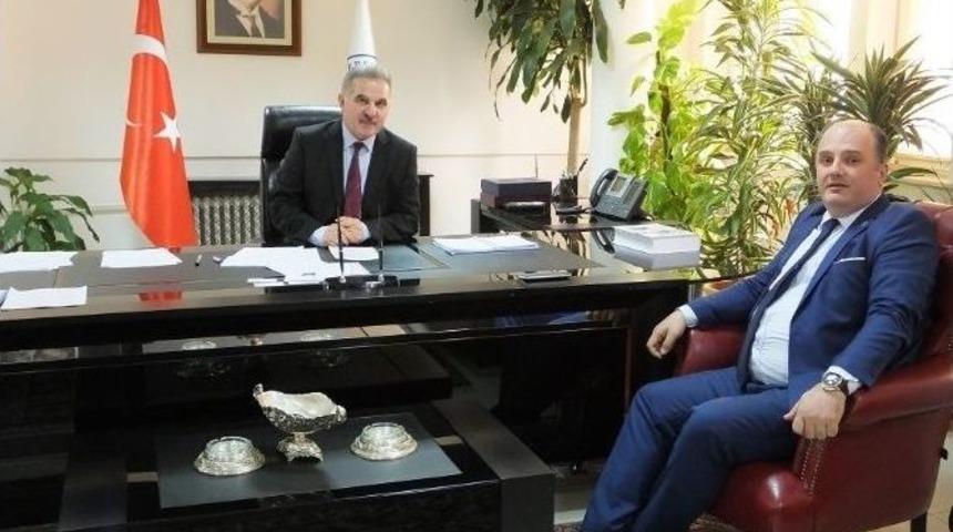 Cihan Sara&ccedil;&rsquo;tan Rekt&ouml;r Elmas&rsquo;a Ziyaret