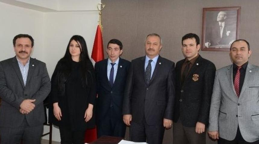 Yeşilay Erzurum Şubesinden B&uuml;y&uuml;kşehir Belediye Başkan Vekili Tavlaşoğlu&rsquo;na Ziyaret