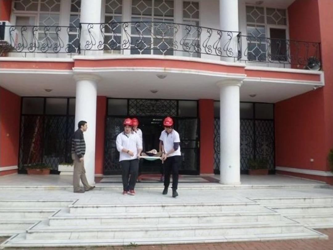 Bah&ccedil;eşehir Kolejinde Yangın Tatbikatı