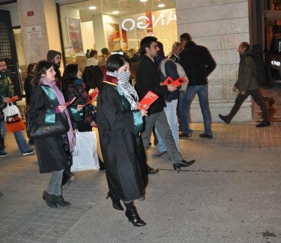 Avukatlardan İ&ccedil; G&uuml;venlik Paketi Protestosu