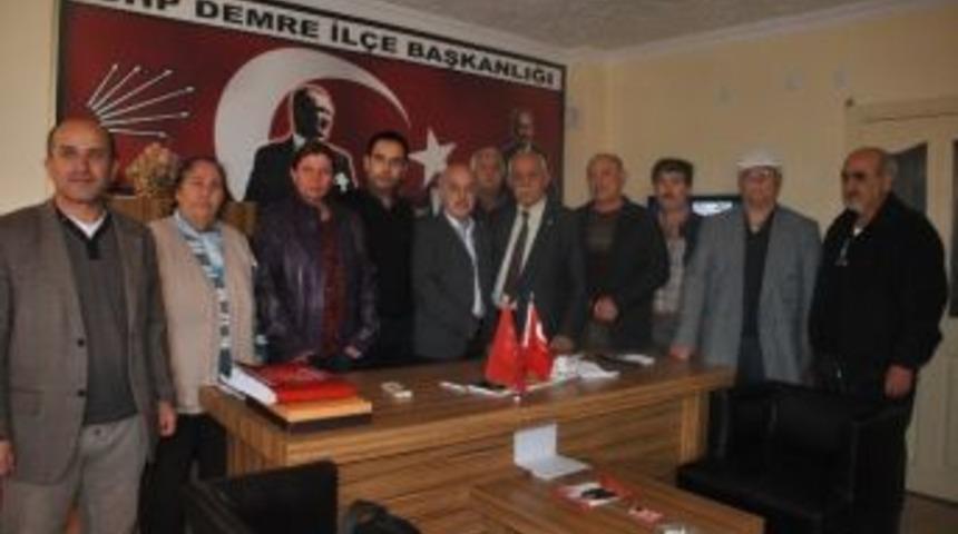 Chp&rsquo;li Aday Adayı Manav, Demre&rsquo;de Destek İstedi