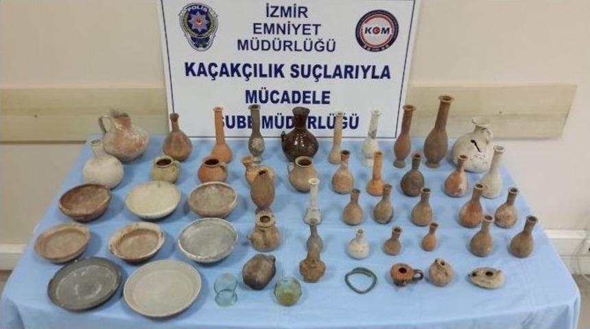 Roma Ve Osmanlı D&ouml;nemine Ait Tarihi Eserleri Satmak İsterken Yakalandı