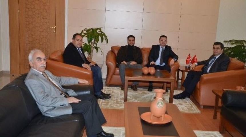 Makedonya &Ccedil;alışma Ve Sosyal Politika Bakanlığı M&uuml;steşarı Enver Husejın, Vali D&uuml;zg&uuml;n&rsquo;&uuml; Ziyaret Etti