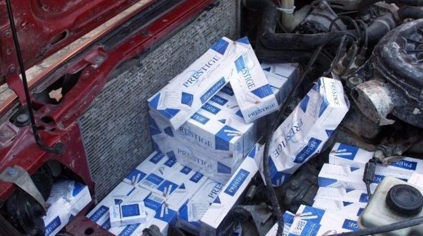 Karaman&rsquo;da G&uuml;mr&uuml;k Ka&ccedil;ağı 3 Bin 880 Sigara Ele Ge&ccedil;irildi